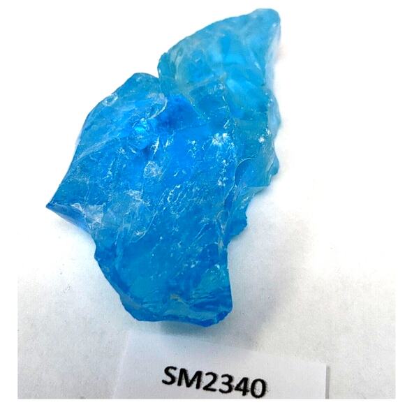 Sky Blue Transparent Art Glass Cullet #SM2340 - Picture 6 of 6